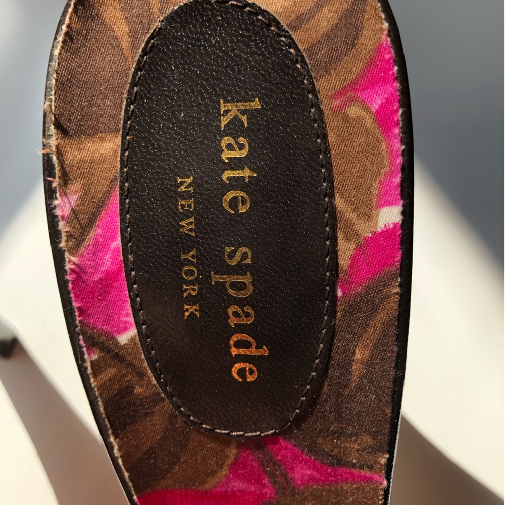 Kate Spade New York Floral Slingback Pumps Heels Closed Toe Sz 11B Made in 🇮🇹 - Picture 15 of 15